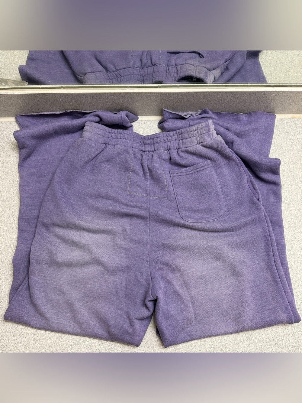 Aviator Nation Wide Leg Sweatpants in Faded Grape - Picture 7 of 7